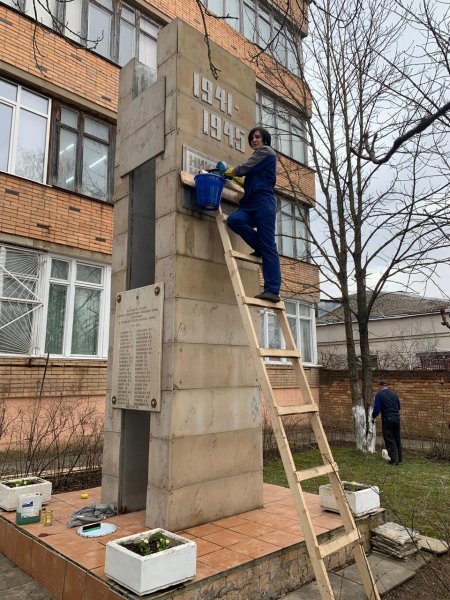 Реставрация обелиска 